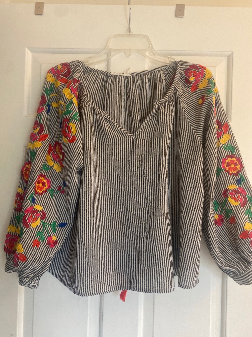 Anthropologie Embroidered Blouse